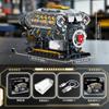 Non-Toxic 692Pcs Classic V8 Electrically Driven Engine Model Abs Plastic Building Blocks Supercar Bricks Toys For Mechanical Car Parts