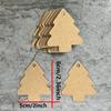 50pcs Tree Shape Paper Tags Kraft Paper Card Labels Paper Cards Tags DIY Christmas/Wedding Party Favors Blank Hang Tag Gifts