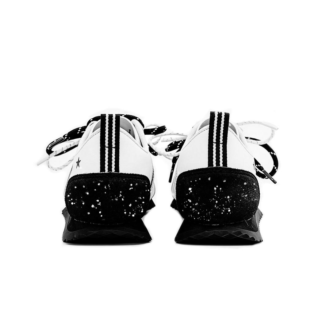 adidas VS JOG 2.0 Черно-белый Звездный свет, Гипсофила Увеличивающие рост Низкие немецкие армейские кроссовки Унисекс JR4653(Команда1469-1.0)