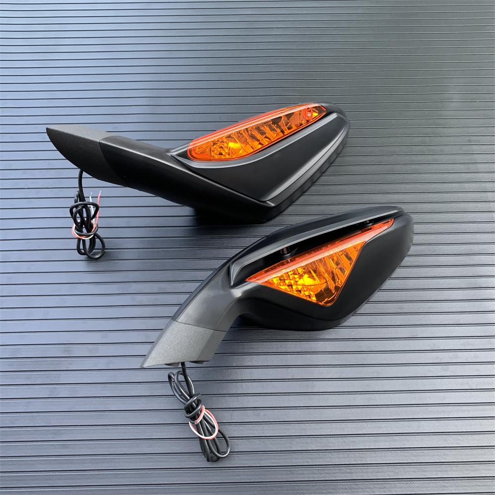 For MV Agusta F3 800/675 2013- Side Rearview Mirrors with Indicator Motorcycle Accessories Rear View Mirror Turn