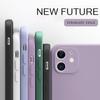IPhone 12 Huawei P40 Lite Honor 30 Xiaomi 10 Redmi 9T Samsung galaxy A32 uchun toʻgʻri qirrali kvadrat yumshoq TPU telefon gʻilofi. Hasmatli bir xil rangli orqa qopqoq