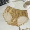 Women's Sweet Lace Mesh Patchwork Cotton Waist Pack Hip Cotton Crotch Briefs Underwear