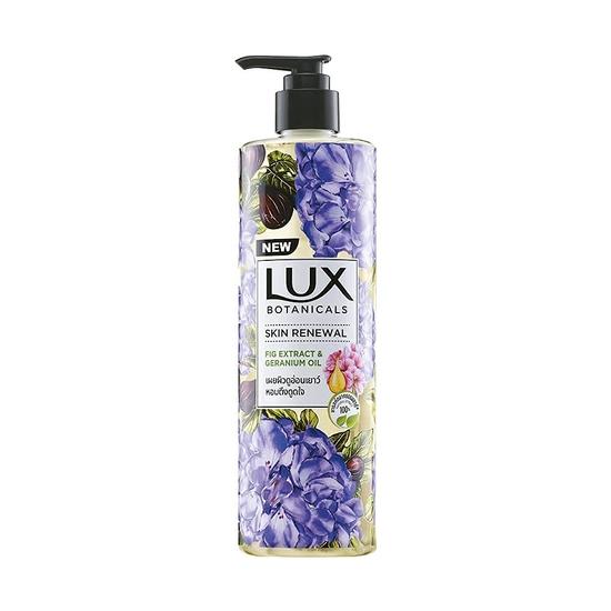 Lux Botanicals Skin Renewal Body Wash with Geranium Oil & Fig Extract for Women, 100% Natural Extracts& Glowing Skin, No Parabens, 450 Ml