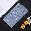 Keychain Resin Crafts Crystal Silicone Mould Casting Molds Letters Resin Mold Jewelry Making Tools