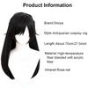 Snoya Identity V Antiquarian Qi Shiyi OPH.QI Cosplay Wig Black Long Straight Heat Resistant Synthetic Hair for Game Anime Cos