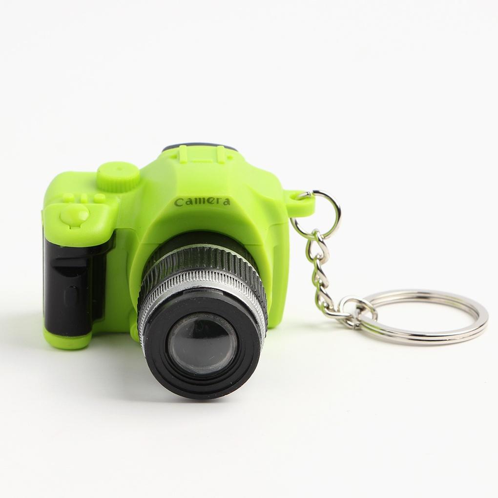 LED Flash Camera Keychain Fancy Keyring