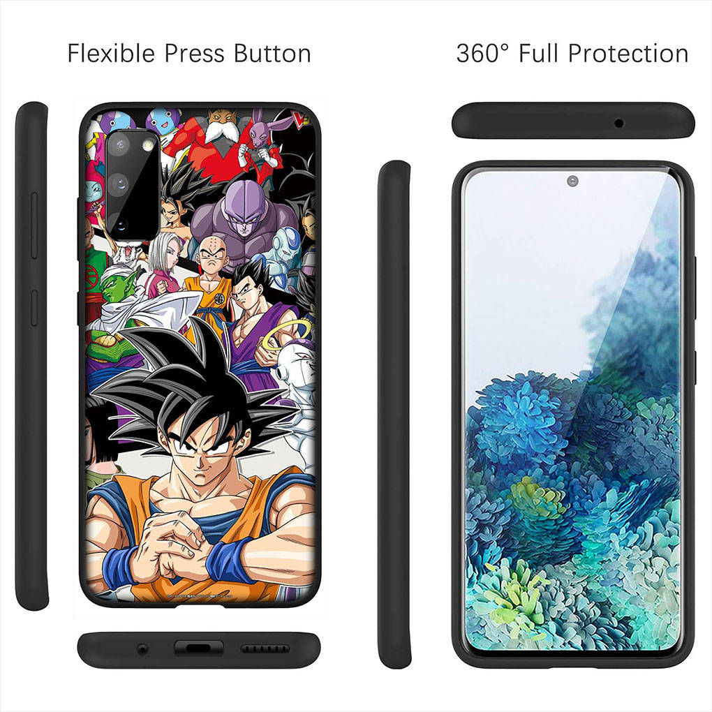 Для iPhone 16 15 Xiaomi Redmi Note 14 13 12 11 Pro Max 16e Samsung Galaxy S25 S24 S23 Moto OPPO Huawei Dragon Ball DragonBall Goku Мультяшный Чехол для телефона