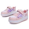 Boy's Plus Size Fashionable Thick Soled Roller Skates Girl's Wheeled Sports Shoes Outdoor Sneaker