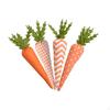4 Pieces Easter Carrot Ornaments Decor Festival Gift Props Simulation Crafts Tiered