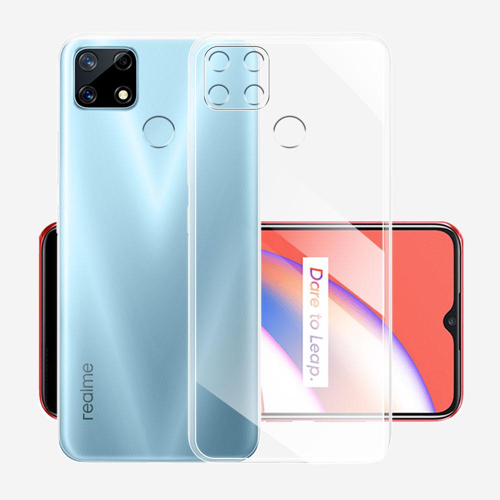 For Oppo Realme C25 Case Ultra Thin Silicone Soft TPU Clear Back Case Cover For Realme C25s C25Y Coque For Realme C25 Fundas