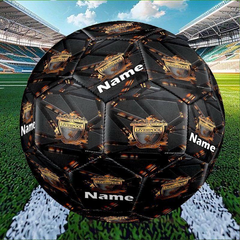 Custom Name Personalized Football team F.C-A Print Size 5 Soccer Ball Training & Match Football, for Team, Kicking, Gift for Football Enthusiasts