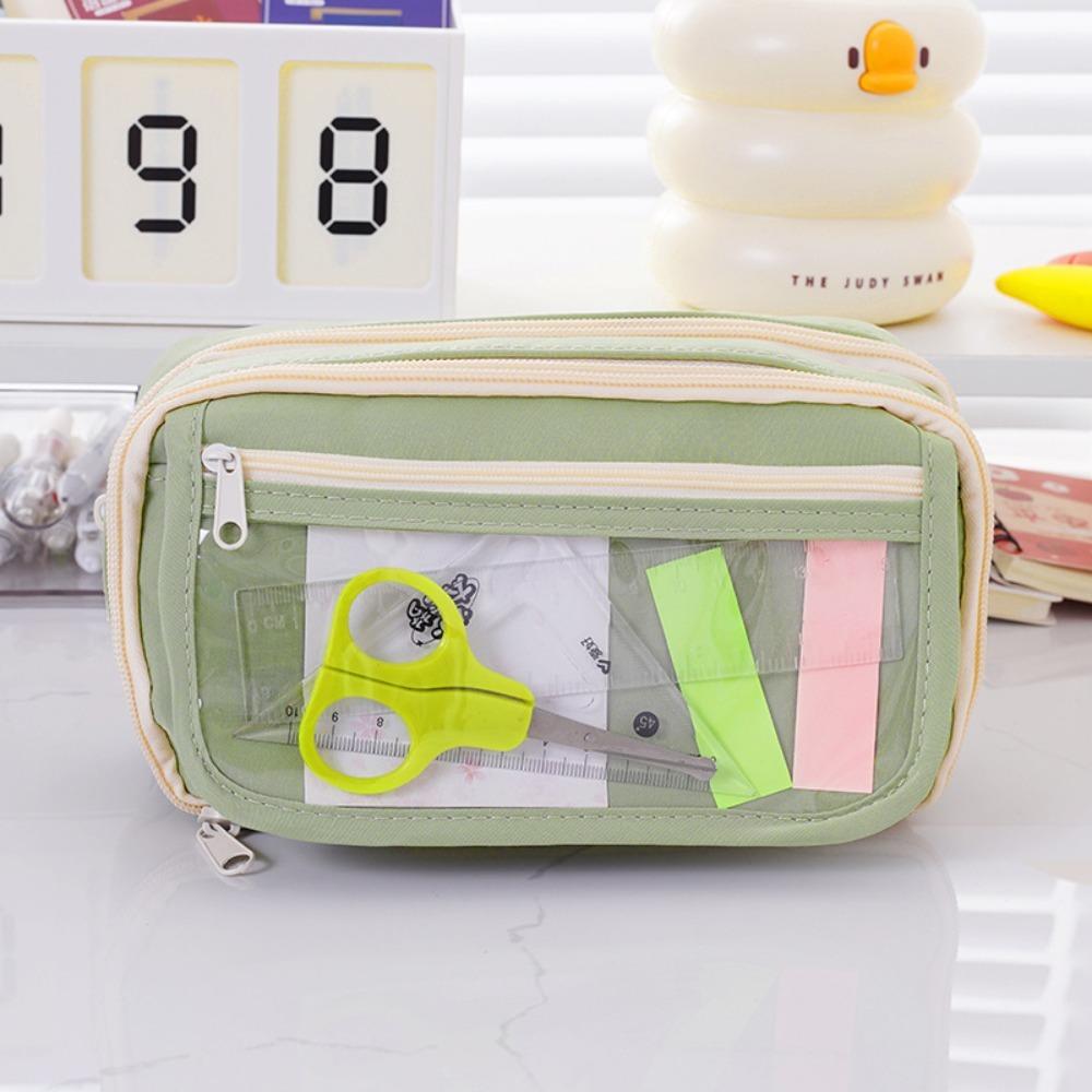 ПУ пенал большой вместимости органайзер для школьных канцелярских принадлежностей косметичка школьные офисные принадлежности