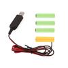 Универсальный eliminator батарей 6V LR6, USB-кабель питания с переключателями, USB на 6V LR6 AM3 батарею для светодиодной подсветки