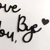 Love You Bye Wooden Sign Wall Decoration Sign Family Entryway Decor Above Door