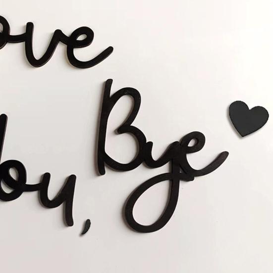 Love You Bye Wooden Sign Wall Decoration Sign Family Entryway Decor Above Door