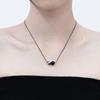Baroque Stone Black Spotted Gemstone Necklace
