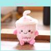 Plush Coffee Cup Keychain Soft Cotton Pendant For Bag Decor And Gifts