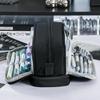 1 шт. Двусторонний пенал для ручек и карандашей с 4 отделениями, застежкой-молнией и удобной ручкой для хранения канцелярских принадлежностей.