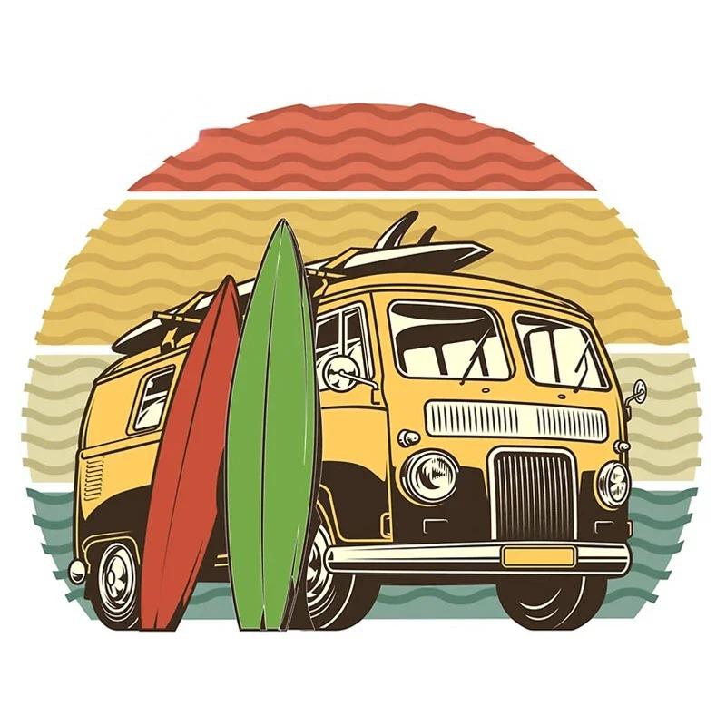 LYKX Fashion Camper Travel Car Stickers Vinyl Decals Car Motorcycle Bumper Body Rear Window Decorative Decals