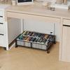 Carbon Steel Bed Storage Basket with Wheels Drawer Storage Basket New Bottom Storage Cart  Bedroom