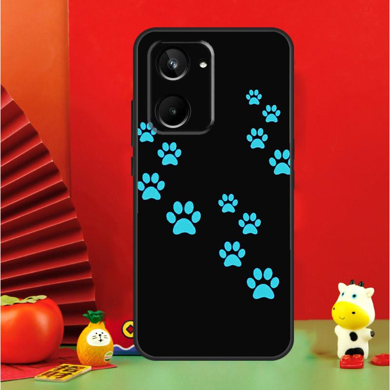 Cat Dog Paw Design For Realme 10 11 12 13 14 Pro Plus 15 GT7 Pro GT6 C65 C67 C63 C61 C55 C51 C53 C35 C75 Case