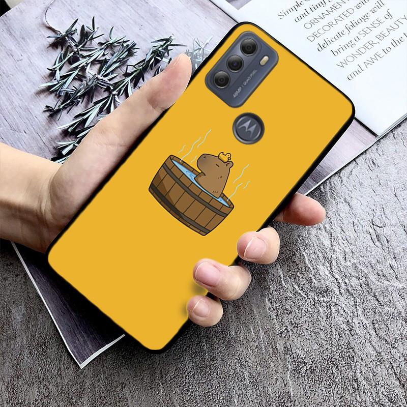 Милый чехол для телефона с капибарой для Moto G84 G22 G32 G42 G52 G62 G53 G72 G60 G60S G100 G10 G20 G30 G13 G50 G 5G G Pure