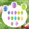 24 Pieces Easter Decoration Eggs 6x4cm Tree Basket Ornaments for Window Party Home