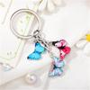 Брелок для ключей, масляное ожерелье, брелок с кристаллами, подвеска для ключей, аксессуары, брелок с бабочкой, красочная цепочка