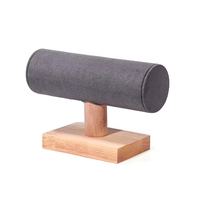 Деревянная винтажная Т-образная стойка для хранения ювелирных изделий, подставка для демонстрации браслетов, стойка для хранения, подставка для демонстрации часов, браслетов, цепочек, ювелирных изделий, реквизит