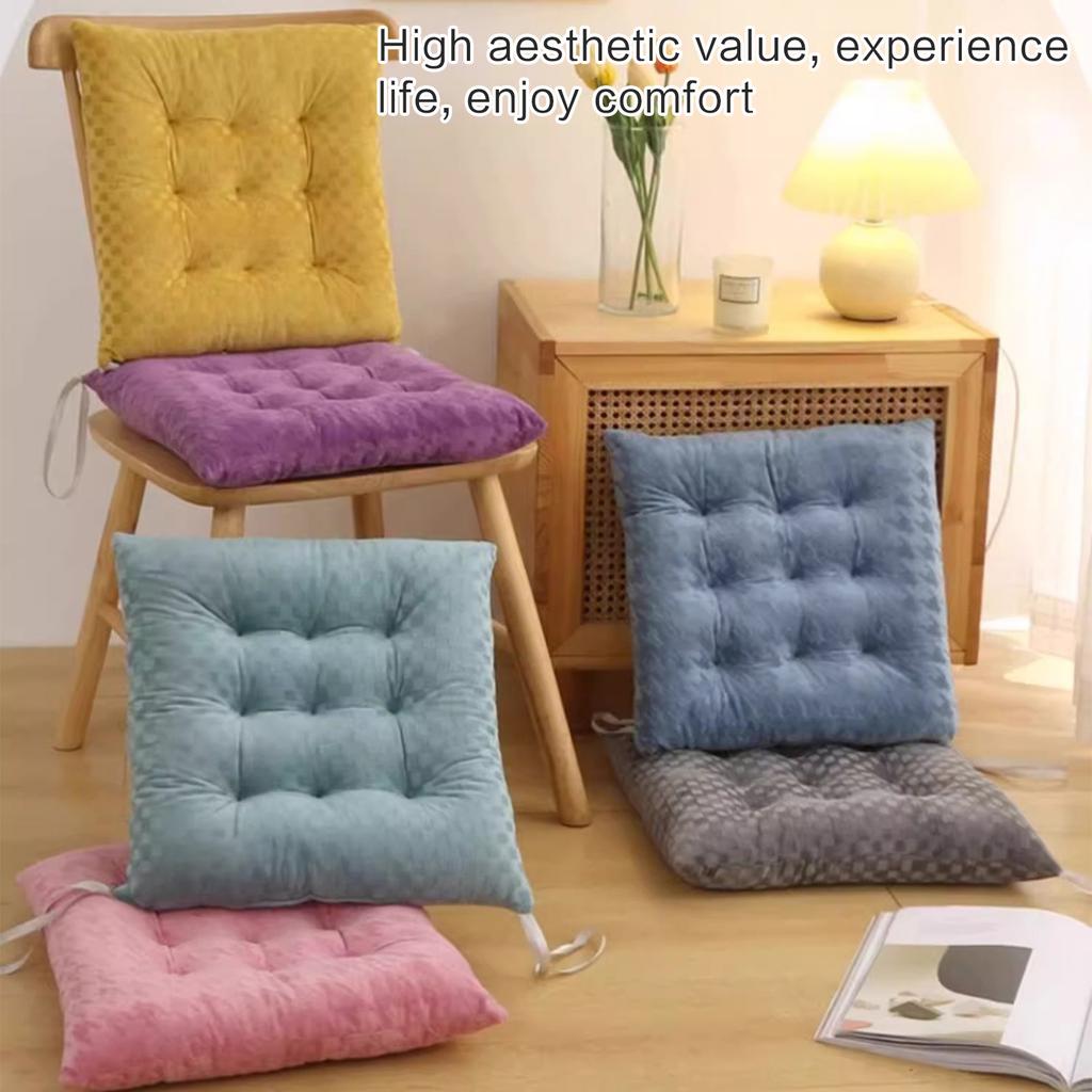 Crystal Velvet Seat Cushion Dinning Chair Pad Indoor Outdoor Soft Padded Seat Cushion Mat for Car Study Living Room
