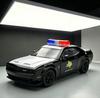 1:32 Dodge Hellcat Police Diecast Car Pull Back Sound Light American Police Vehicle Collection Desk Decor Toy