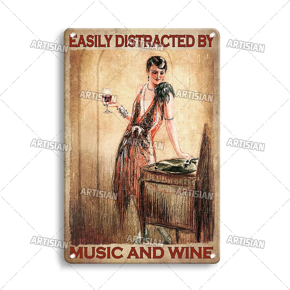 Классические виниловые пластинки настенная тарелка винтажная музыка металлическая жестяная вывеска настенное искусство металлический плакат мужская пещера кафе клуб индустриальный декор