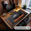 American Football Theme Custom Mouse Pad Personalized With Name Text Customized Desk Mat For Office Home Decor
