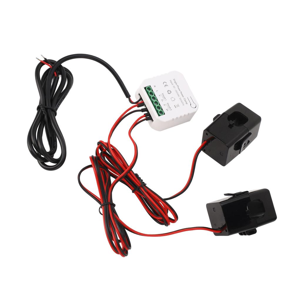 Умный счетчик энергии WIFI Домашний счетчик электроэнергии WiFi с 2 шт. токоизмерительных клещей 120А от 90 до 250 В переменного тока