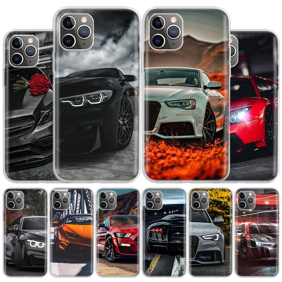 Мужской чехол со спортивными автомобилями для Apple iPhone 11 12 13 14 Pro 7 XR X XS Max 6 6S 8 Plus + Mini 5 SE, мягкий чехол с принтом
