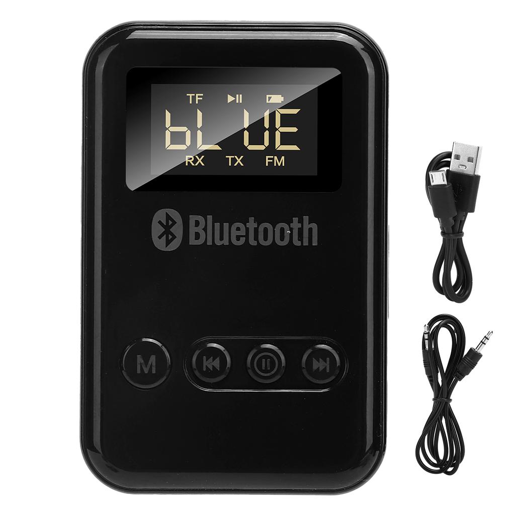 2 в 1 Bluetooth 5.0 передатчик приемник беспроводной o адаптер автомобильный FM цифровой дисплей