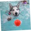 Dog Toy Rubber Ball Bite-resistant Ball Toy for Dogs Puppy Teddy Pitbull Red Color Solid Ball S-XL Pet Supplies