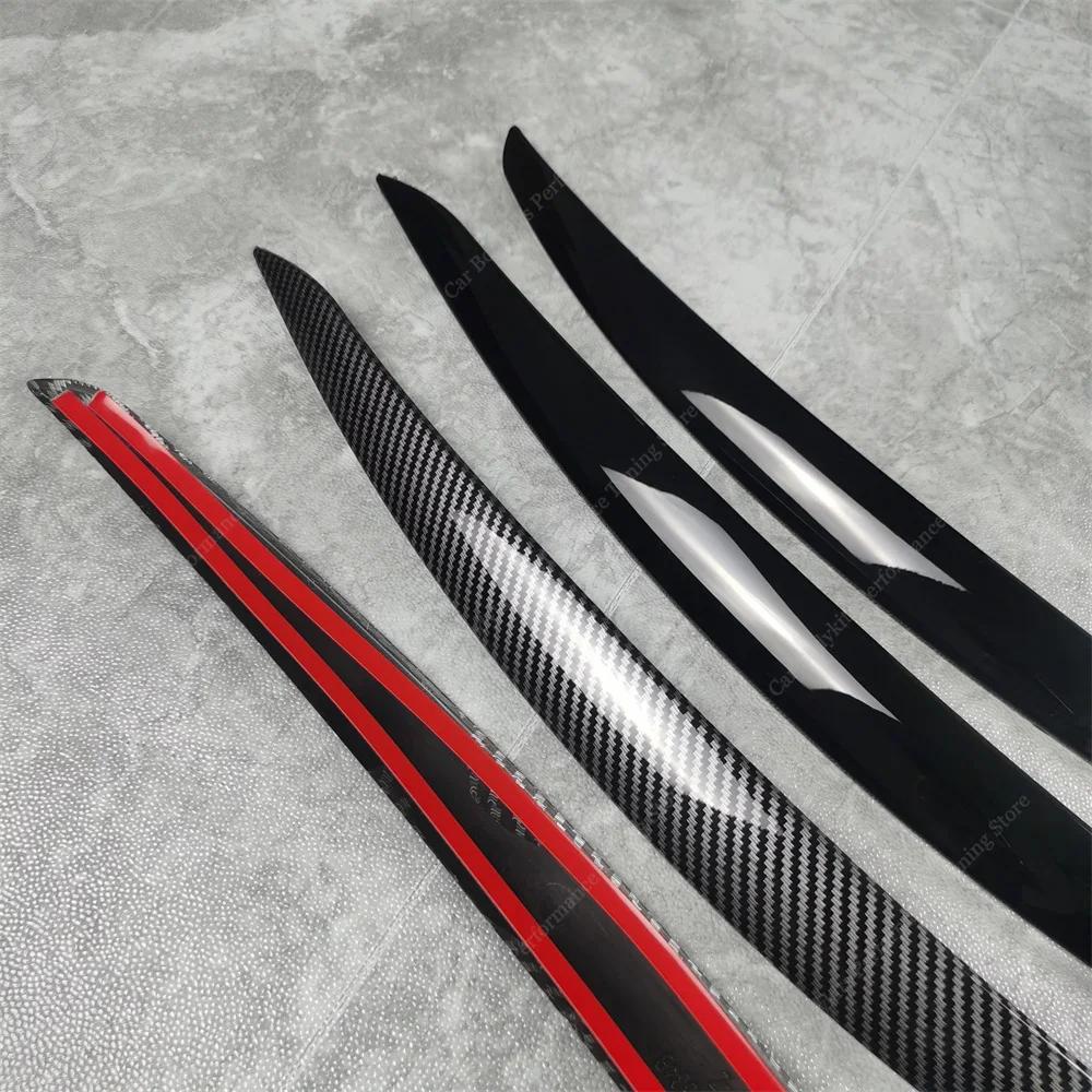 For BMW E92 E93 2Pcs ABS Gloss Headlight Evil Eyebrows Eyelids 3 Series 325i 330i 330d 335i 335d Pre-LCI 3D Stickers Tuning