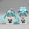 NEW Hatsune Miku Figure Cinnamoroll Figures Miku Kawaii Action Figurine Q-version Doll Model Pvc Desktop Decoration Toys Gifts