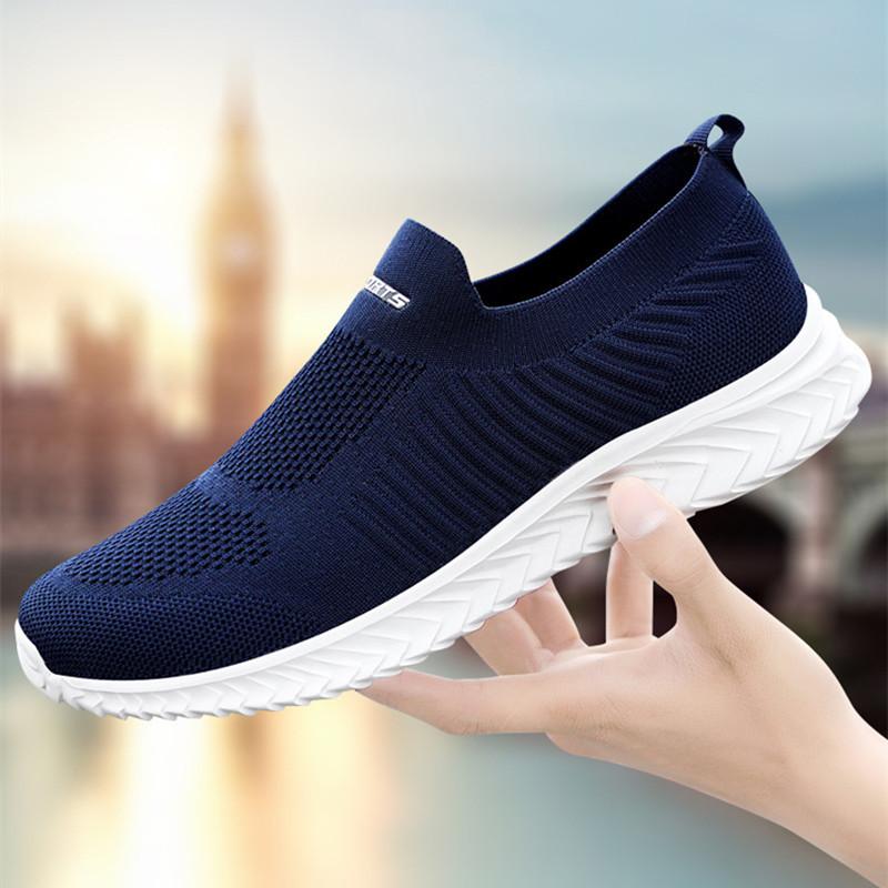 Мужская обувь Slip on Loafers Lazy Shoes Легкие дышащие мужские кроссовки Модная сетчатая повседневная обувь Мужские кроссовки для бега и тенниса