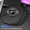 AANJ1 Car Mobile Phone Charging Cable 3-in-1 interface Charger For KIA K3 Sportage Carnival K5 Seltos Pegas KX1 EV5 Sonet EV6 K4 EV3