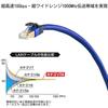 SANWA SUPPLY CAT7A LAN Cable RJ45 with (5m) 10Gbps/1000MHz Anti-Slip Tabs, Blue, KB-T7A-05BL