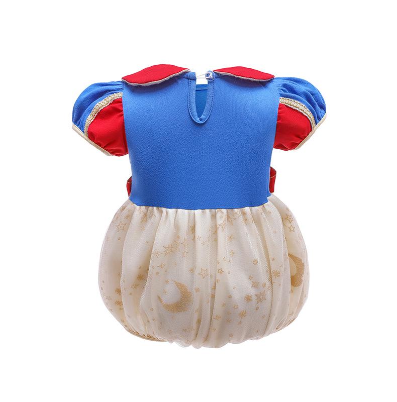 Baby Girls' Halloween Costume - Short-Sleeved Pullover Romper with Mesh Skirt