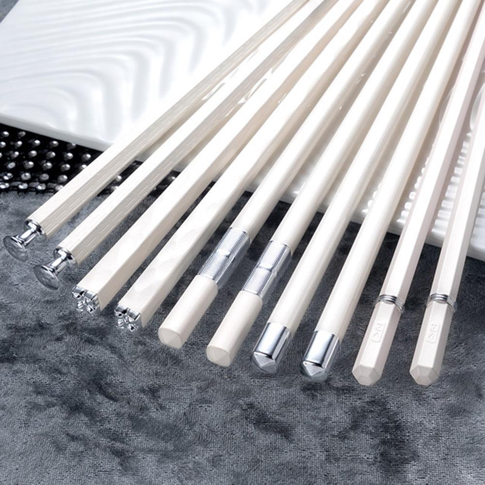 5 пар японских китайских палочек для еды для еды, палочек для суши, многоразовый сплав, набор корейских палочек для еды, здоровая кухонная посуда