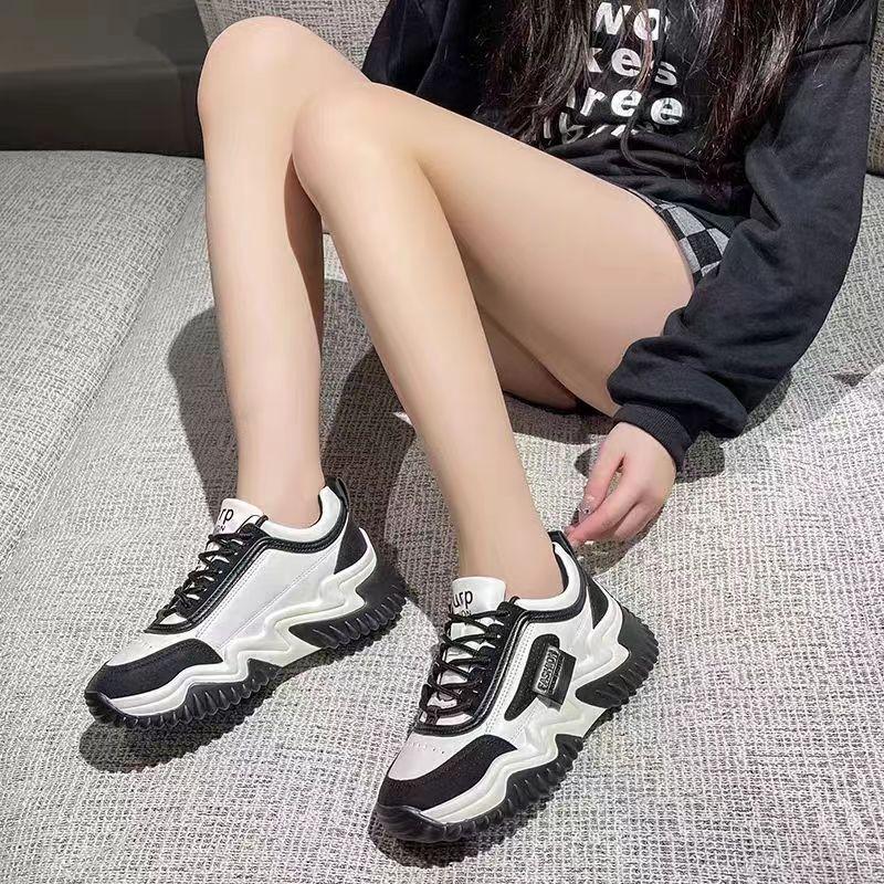Обувь для папы Женская обувь Весна Новая обувь для увеличения роста Ins Tide Осенняя и зимняя спортивная обувь Осень Толстая подошва Универсальная обувь