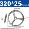 Chrome-Plated Cast Iron Handwheel with Square and Round Corrugated Edges for Industrial Machine Tools