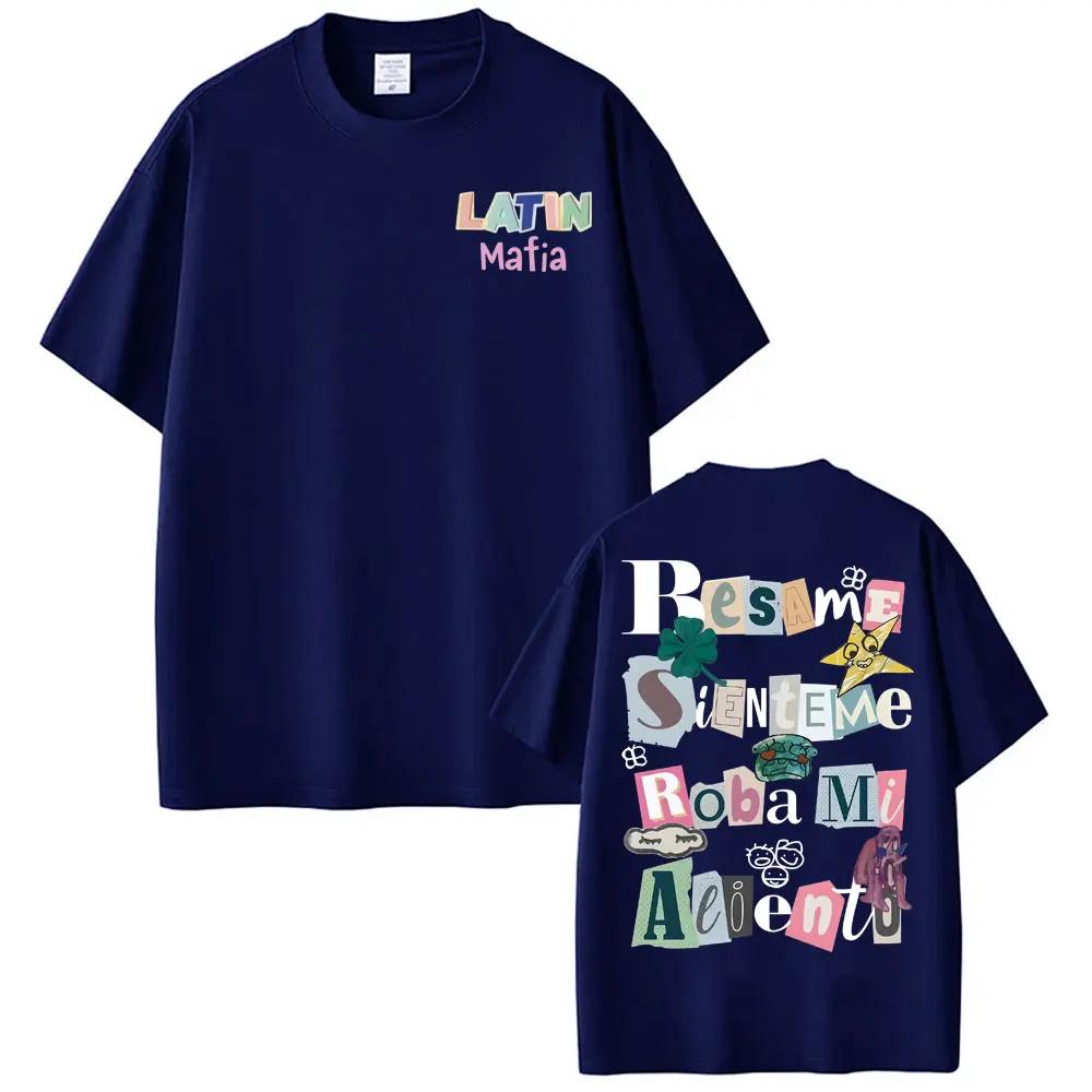Rock Band Latin Mafia Album Printed T Shirts Men Women 100 Cotton High Quality Tshirts Fashion Punk Hip Hop Tshirt Streetwear