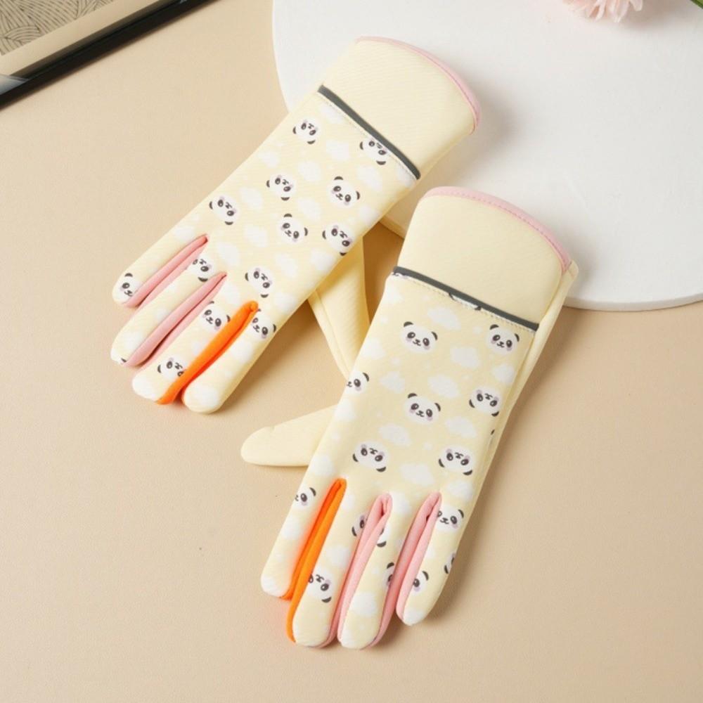 Panda Print Kids Winter Gloves Warm Warm Mittens New Children Gloves Outdoor Cycling