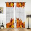 Шторы на День благодарения с тыквами и кленовыми листьями для гостиной, кухни, оконные шторы, роскошные шторы для спальни, детской