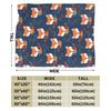 Cute Fox Flannel Blanket Kids Adults  Warm Soft Bedding Throws Winter Living Room Bedspread Sofa Bed Cover